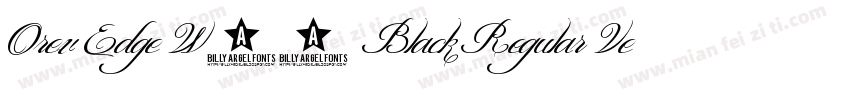 Orev Edge W01 Black Regular Version 1字体转换